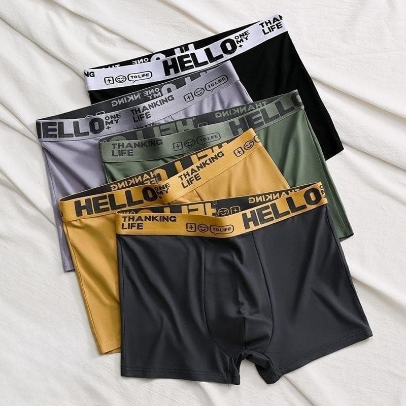 ⚡แพ็ค10ตัว⚡กางเกงในผู้ชายขาสั้น กางเกงในบ็อกเซอร์ Boxer เนื้อผ้านิ่ม สวมใส่สบาย ระบายอากาศได้ดี Size L-4XL NY061