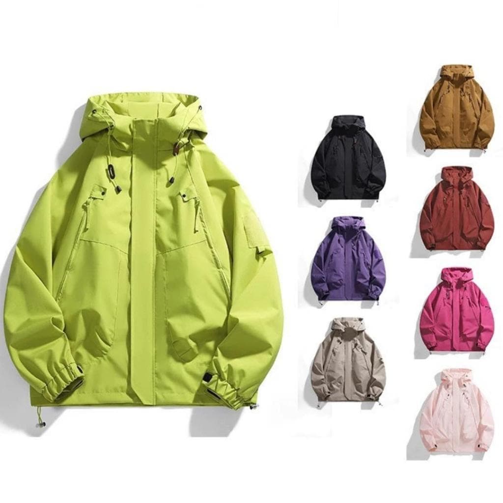 MNO.9 Jackets J90 แจ็คเก็ตผ้าร่ม มีฮู้ด  กันลม กันแดด เนื้อผ้า2ชั้น มีกระเป๋าหน้า ซิปซ่อน ชายเสื้อปรับจั๊ม ปลายแขนสม็อค